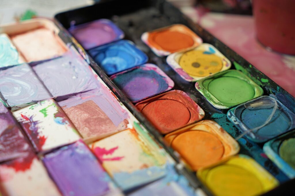 abstract art painting studio