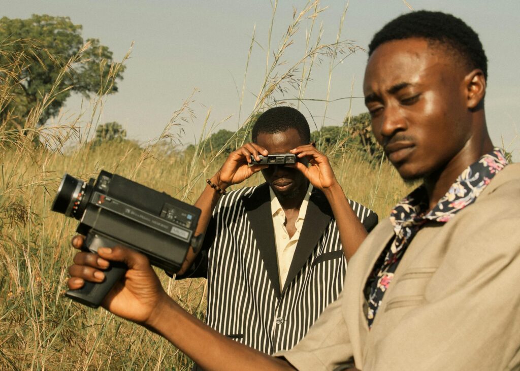 african film poster montage