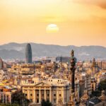 Barcelona cityscape vibrant