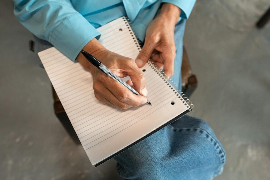 biography writing concept