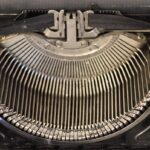 Black author writing