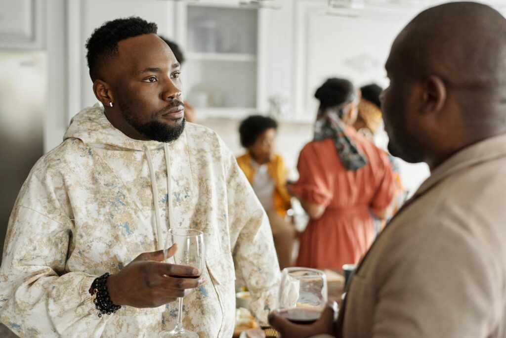 black people in therapy session