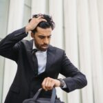 busy person mindful break