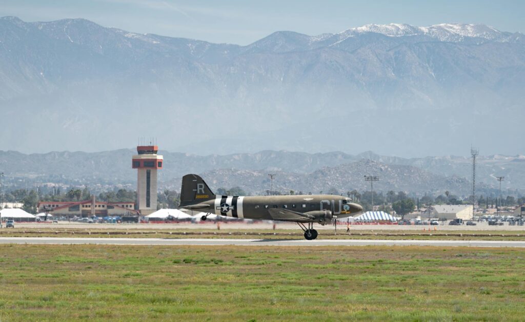 california plane crash scene
