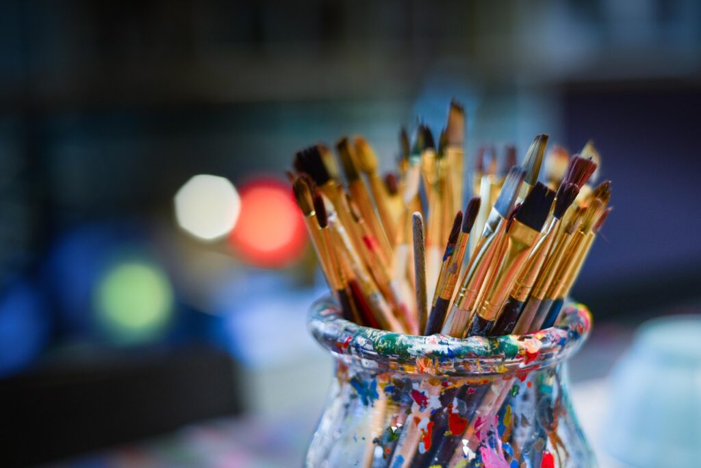 contemporary UK artist studio