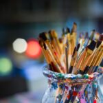 contemporary UK artist studio