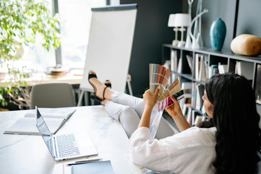 creative entrepreneur working