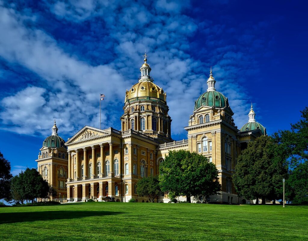 Des Moines skyline Iowa