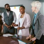 diverse entrepreneurs celebrating success