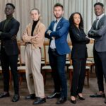 diverse group of black professionals collaborating