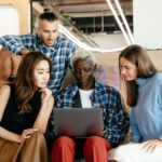 diverse online shopping website collage