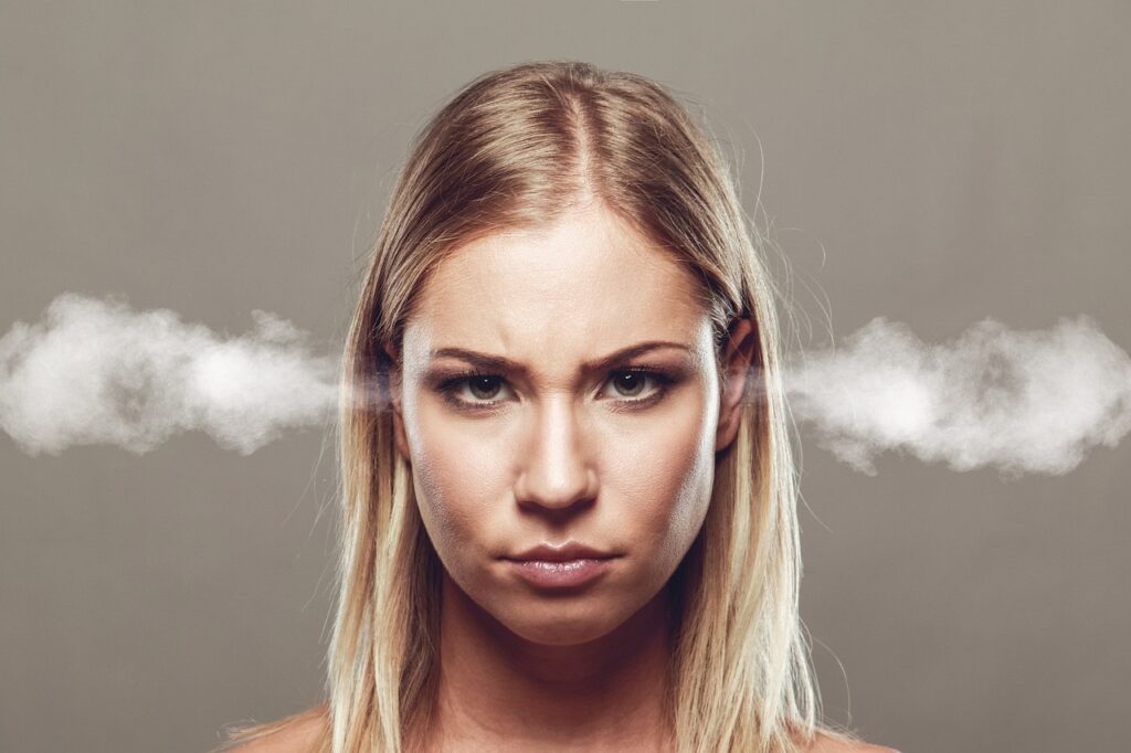 diverse young women expressing emotions