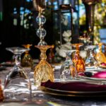 elegant glass carafe