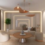 elegant living room with luxury details