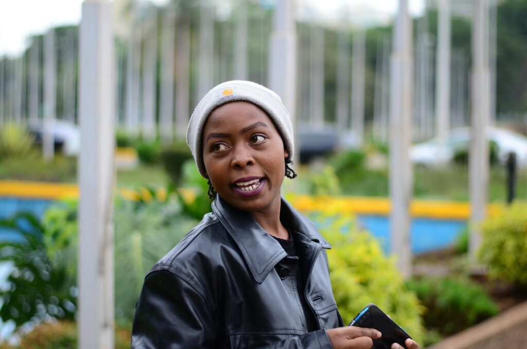 Kenyan poet Naomi Waweru