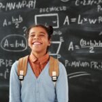math student solving equation