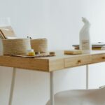 minimalist desk setup