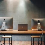 minimalist desk setup