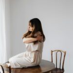 minimalist self care desk