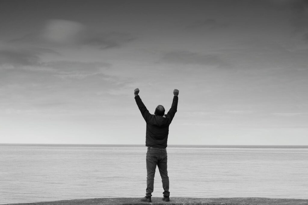 person achieving mastery