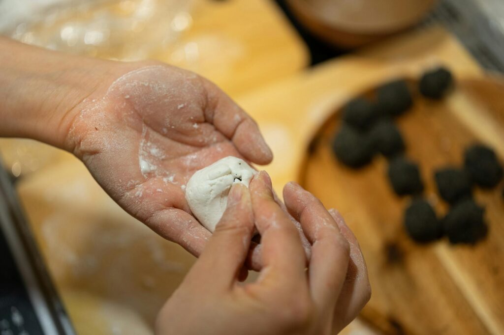 person making a budget