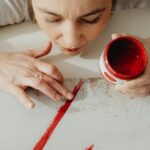 person painting in a studio