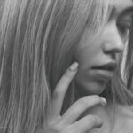 Sabrina Carpenter pink lacy bikini