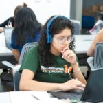 student using sat reference sheet