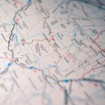 Texas map with area codes