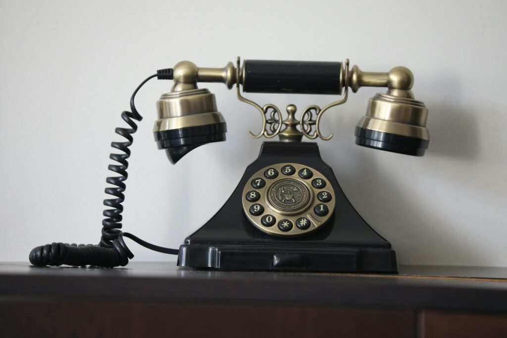 vintage telephone keypad