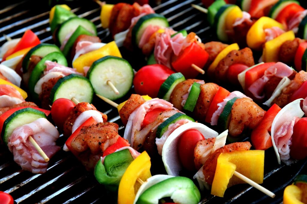 Weber grill demonstration
