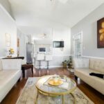 welcoming living room party