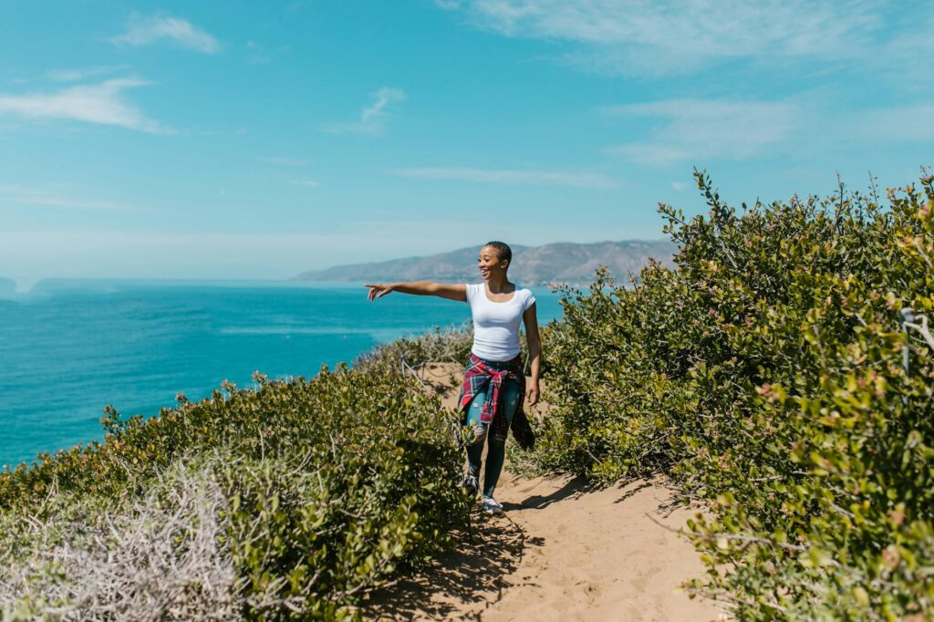 woman exploring wardrobe