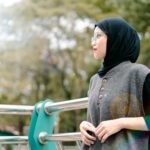 woman with natural afro hair styled