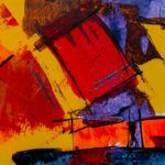 abstract expressionism painting collage