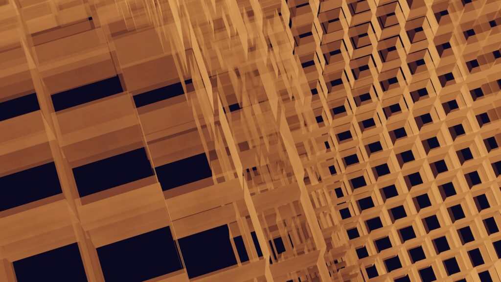 abstract visualization of complex AI algorithm