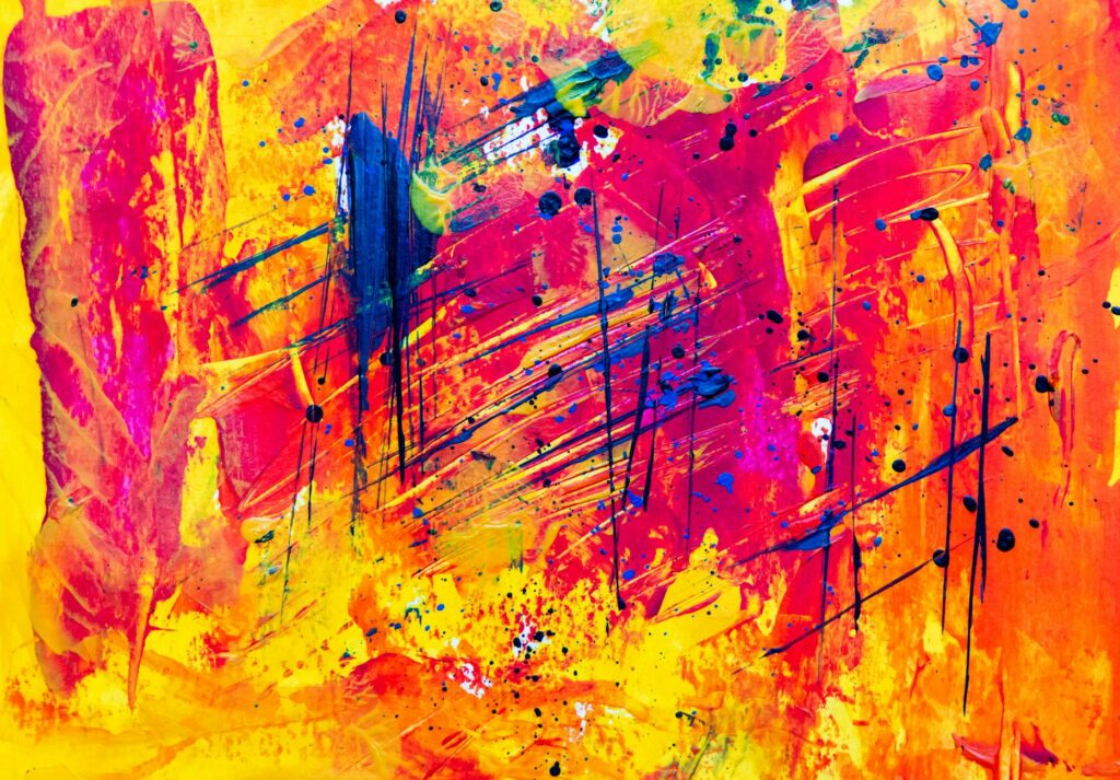 action painting vs color field art