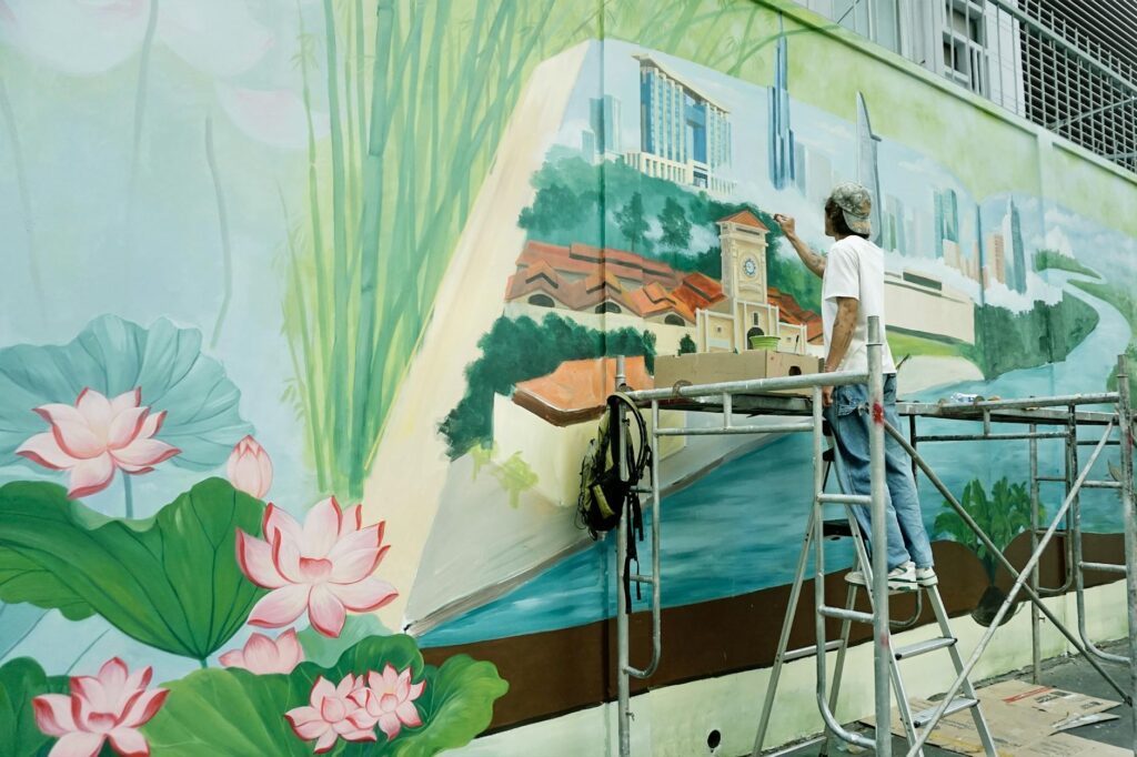 activist mural detail