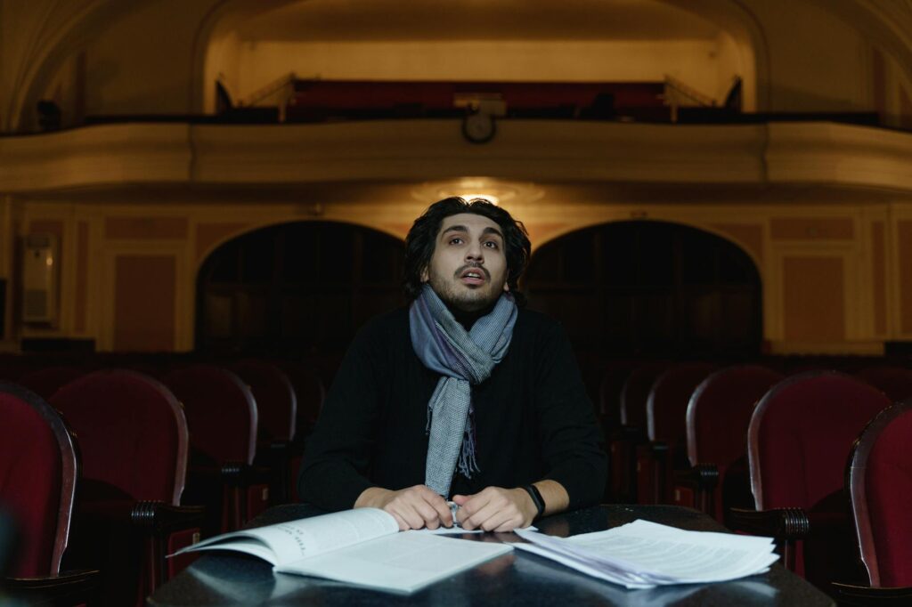 actor preparing for audition