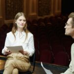 actor studying script intensely
