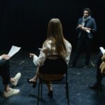 actors improvising on stage