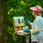 Adeline Watkins painting studio