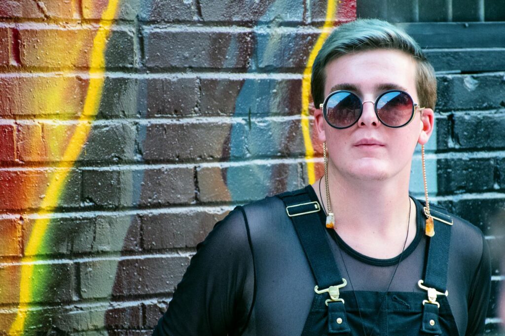androgynous fashion photoshoot