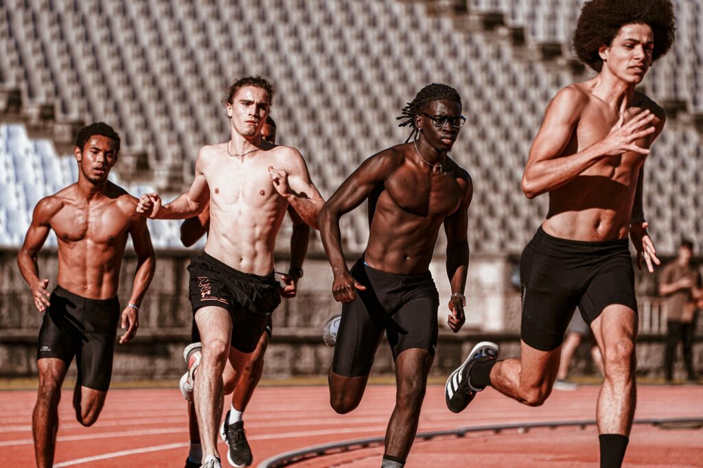 athlete undergoing advanced physical therapy