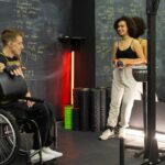 athlete undergoing physiotherapy