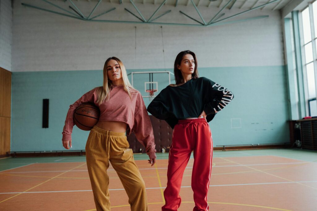 athletes in athleisure wear