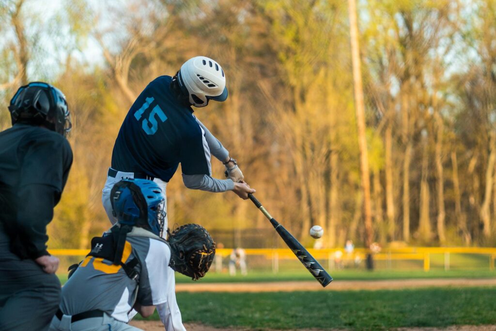 baseball player getting scouted