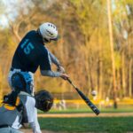 baseball player getting scouted