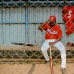 baseball player getting scouted