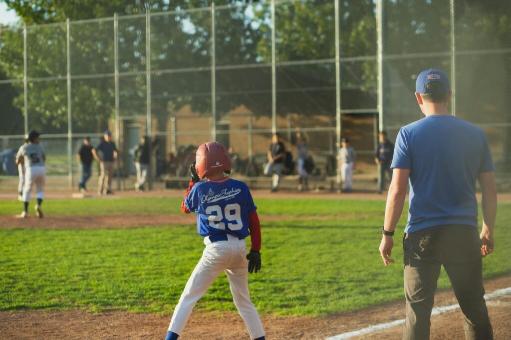 baseball player training
